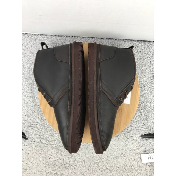 Ugg Neumel Brown Leather Fur Lined Casual Daily Winter Boots Mens 13 1008908 - Picture 6 of 12